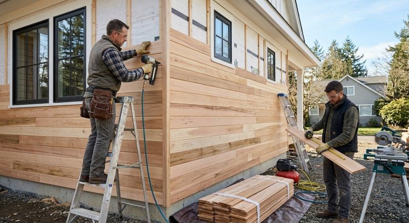 Hardwood Siding Installation in Boston, MA